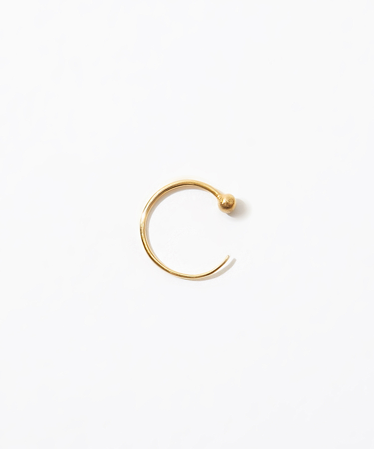 [ancient] K10 stud mini hoop pierced earring