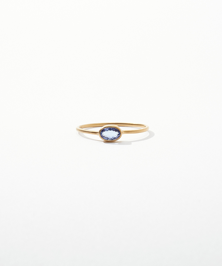 [eden] K10 oval tanzanite ring