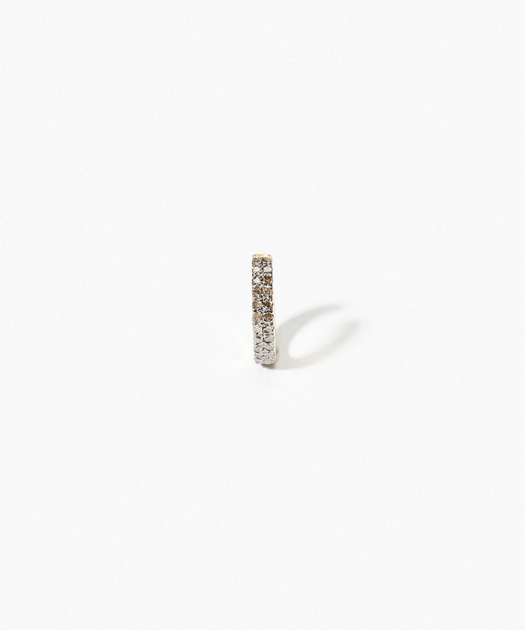 [glimmer] double pave small ear cuff