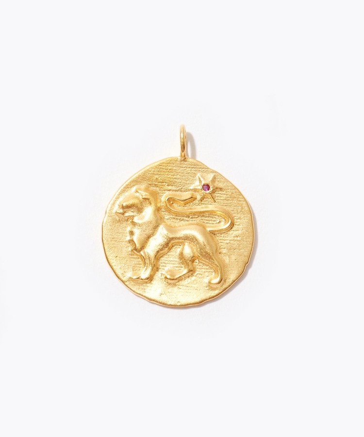[constellation] Leo big coin charm