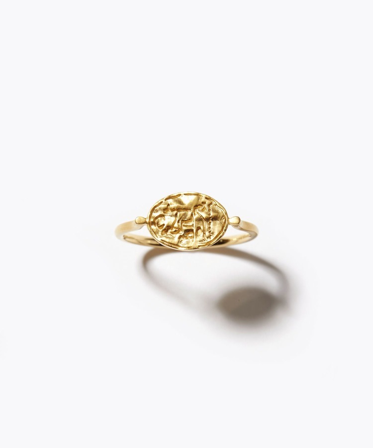[ancient] oval hieroglyph ring