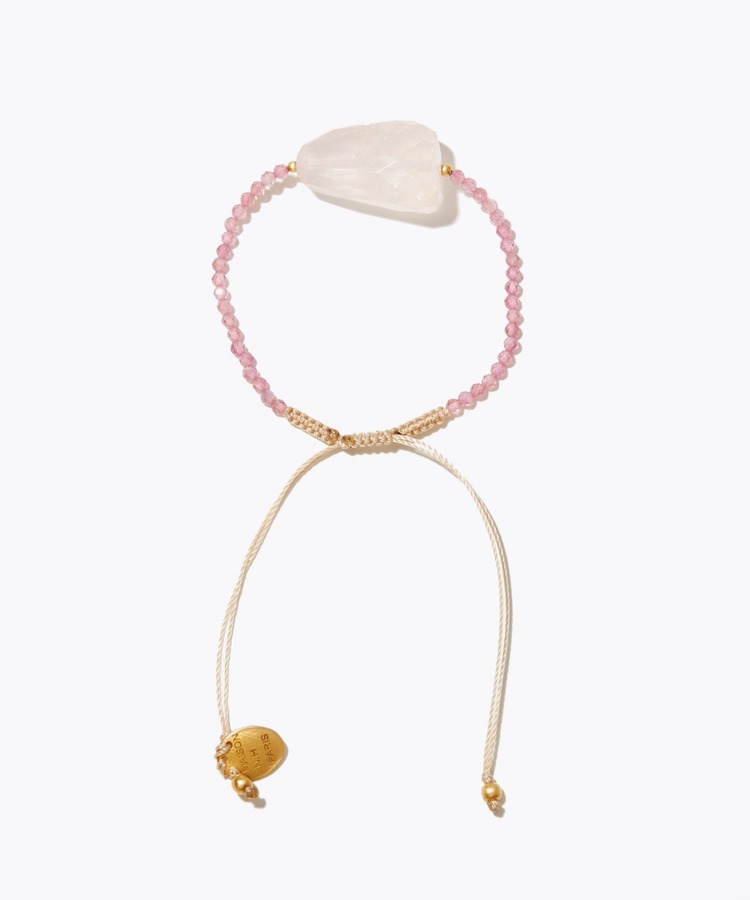 [I am donation] Maison NH x Vermeil rose quartz bracelet
