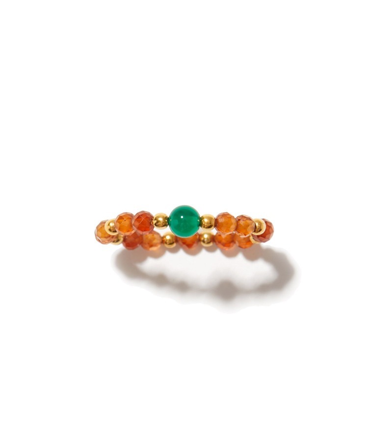 [amulette] [Ignite passion and lead to victory]hessonite × aventurine ring