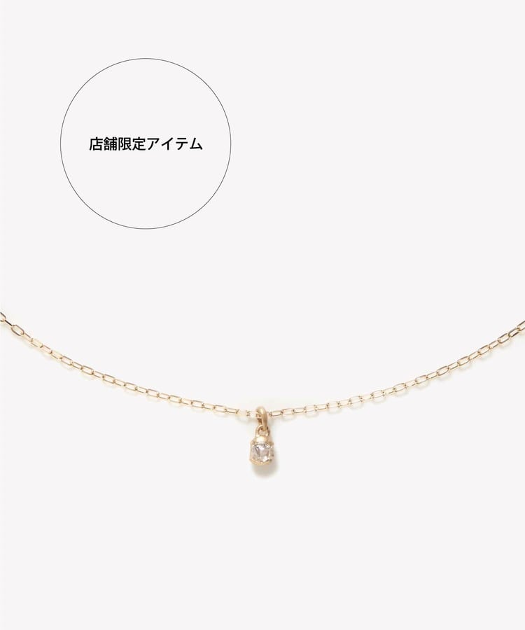 [raw beauty] One of a kind K18 ocean diamond 0.18ct necklace