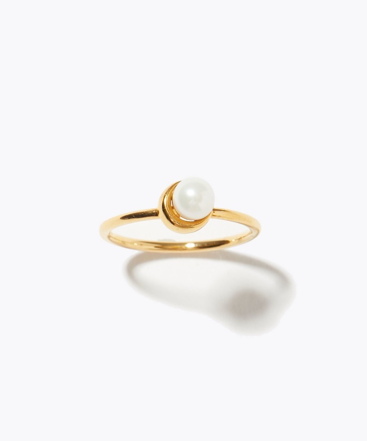 [philia] akoya pearl new moon ring