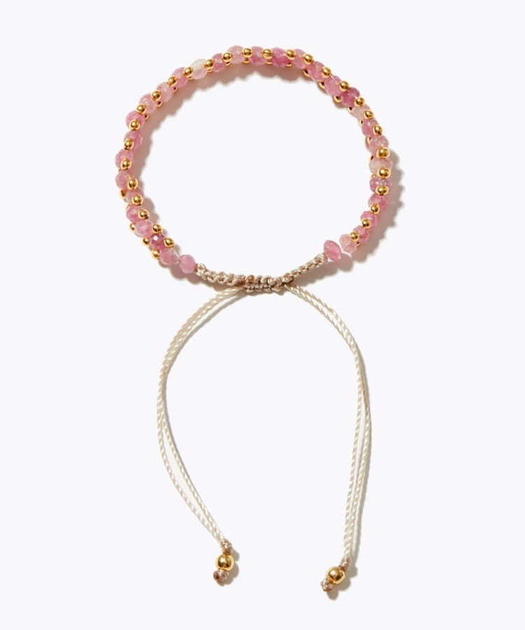 [I am donation] pink tourmaline sparkle bracelet