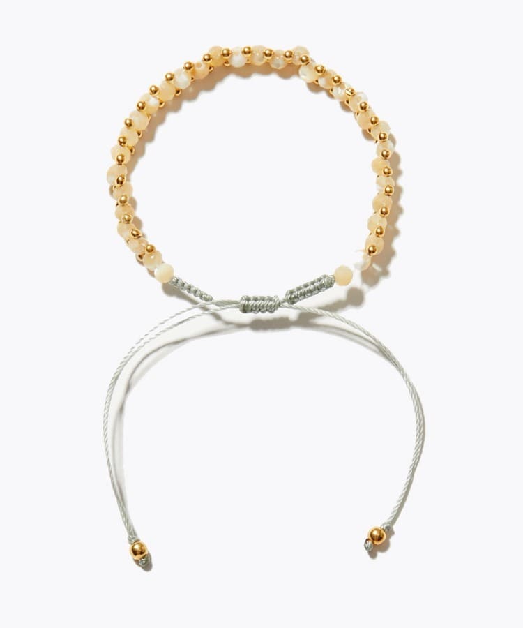[I am donation] mother of pearl sparkle bracelet