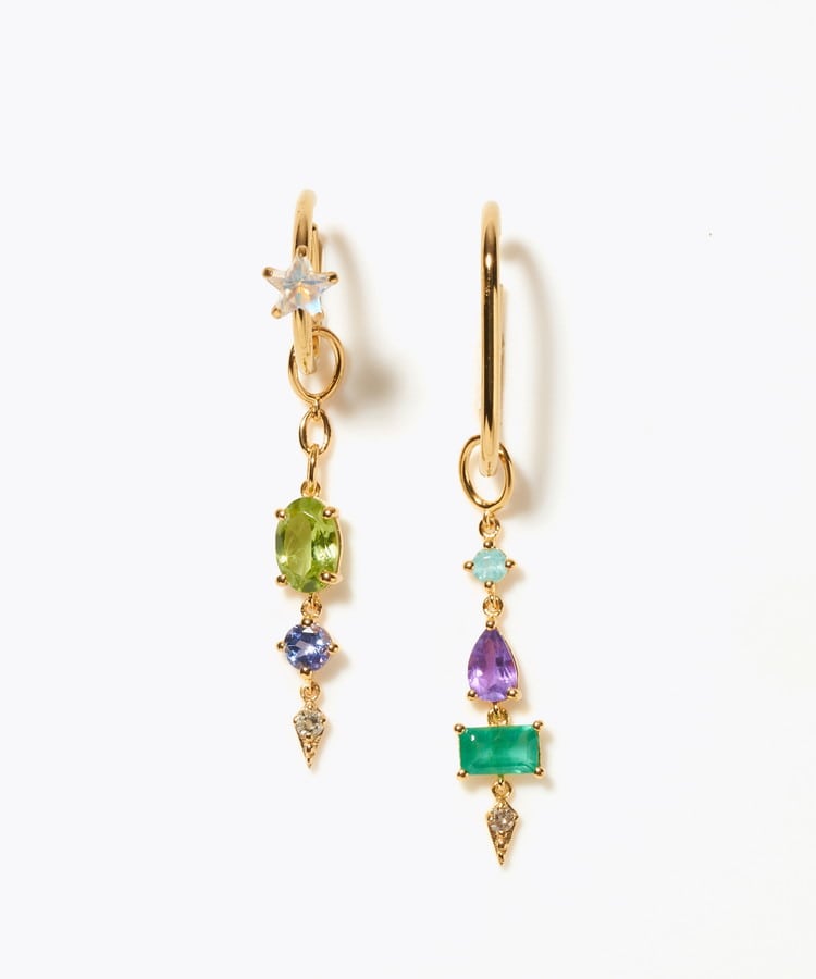 [glimmer] 【2024 Winter Limited】One of a kind moon multi stone ear cuff