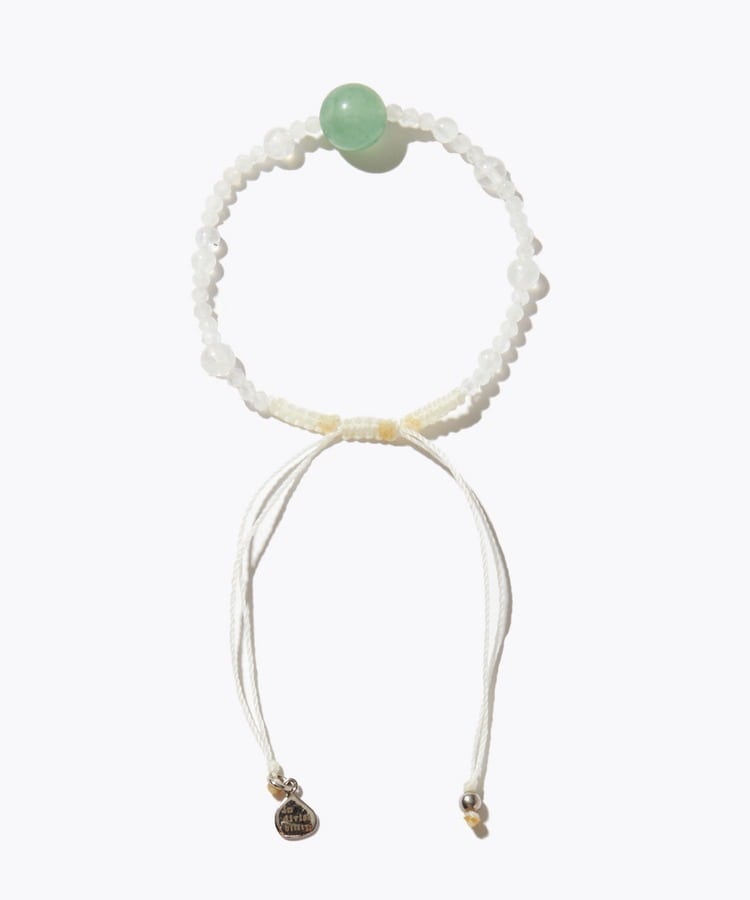 [I am donation] Rie Kimoto × ARTIDA OUD rainbow moon stone Rain bracelet