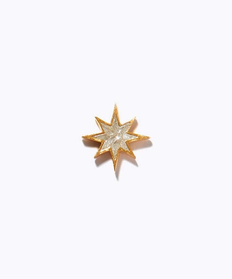 [collaboration] Shana for ARTIDA OUD diamond star Nash シングル pierced earring