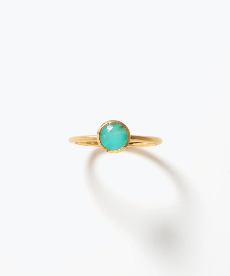 [eden] One of a kind K10 blue opal ring