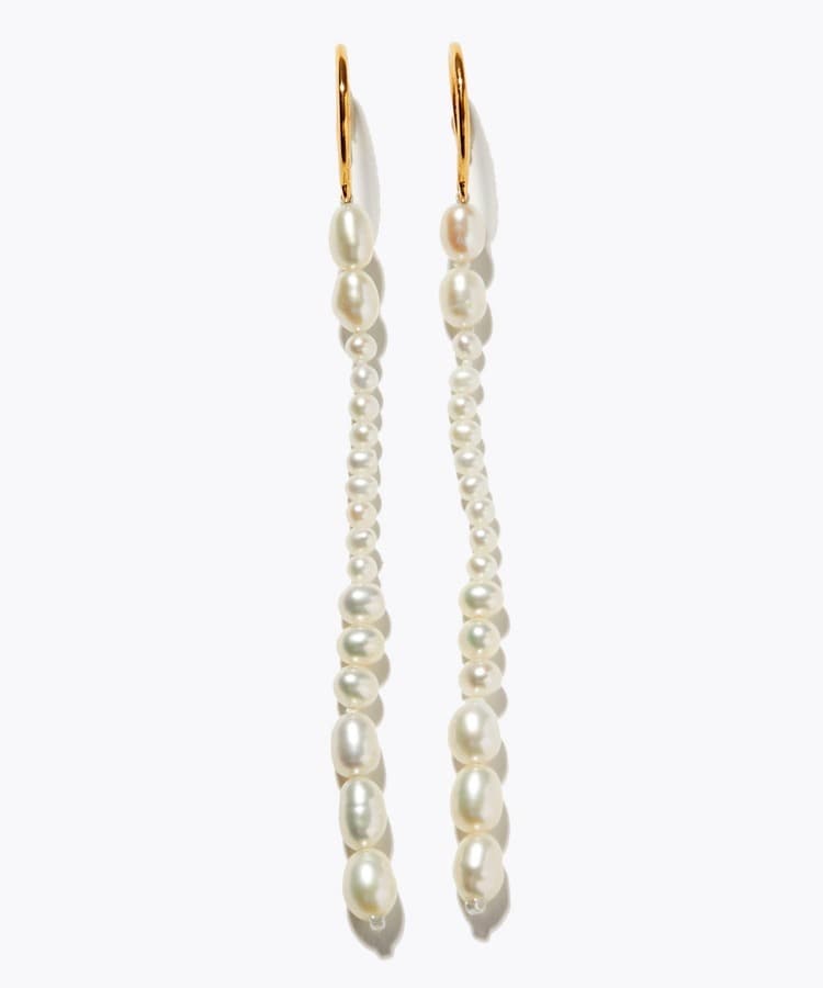 [philia] baroque pearl long pierced earring