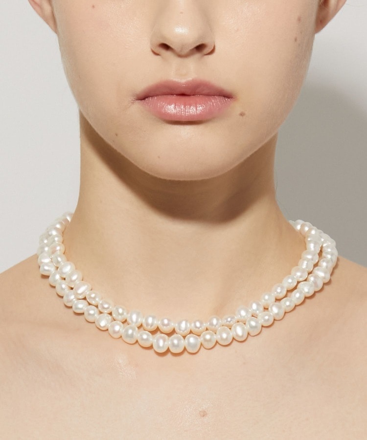 [philia] baroque pearl layered  necklace