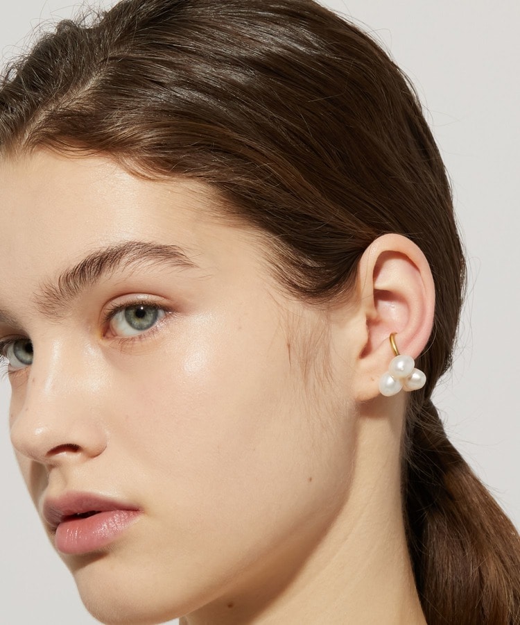 [philia] pearl MIX baroque ear cuff