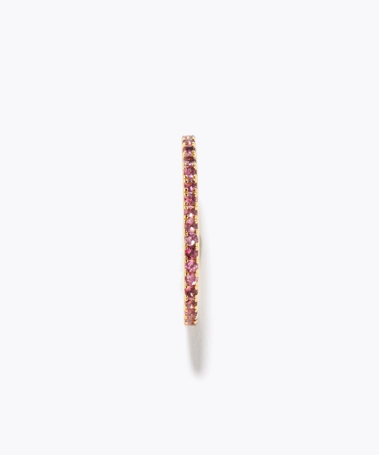 [eden] pink tourmaline pave ear cuff