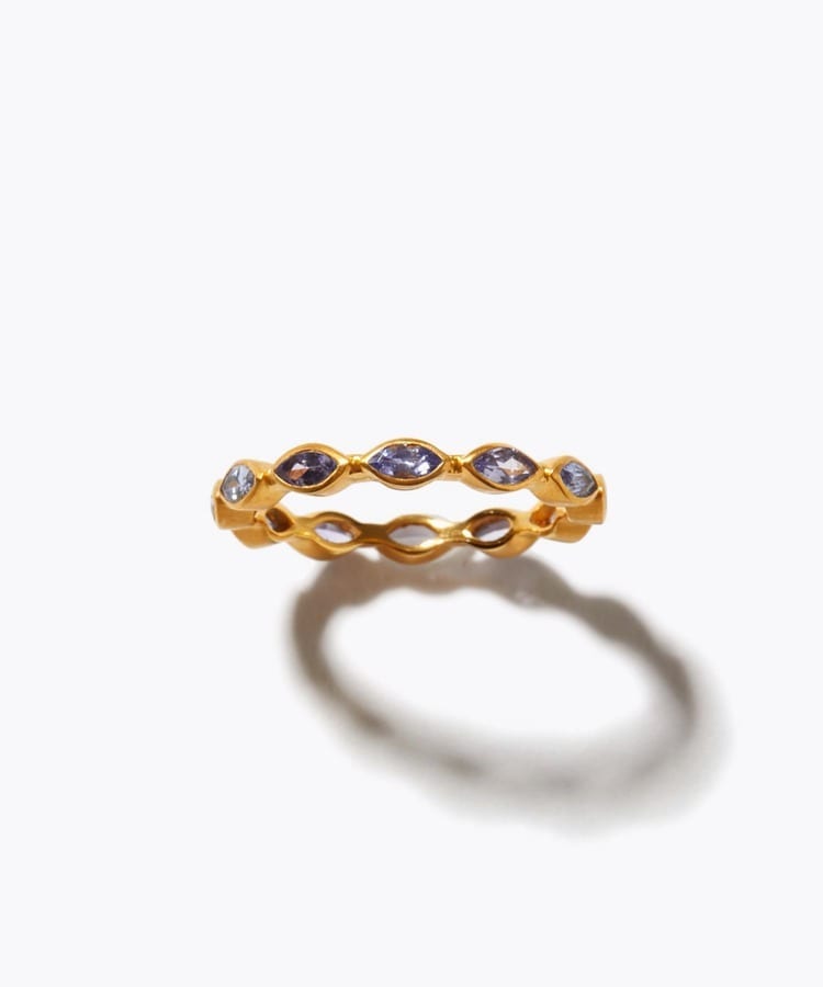 [eden] tanizanite marquise eternity ring