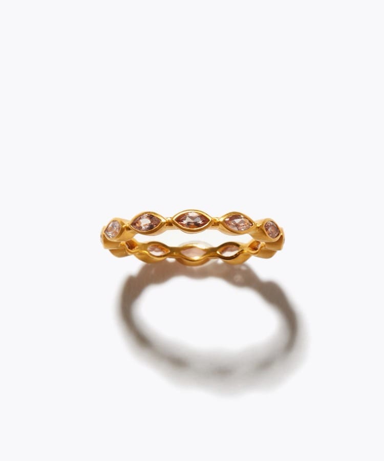 [eden] imperial topaz marquise eternity ring