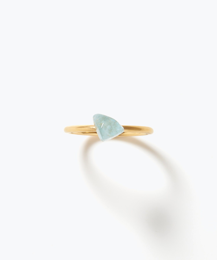 [eden] One of a kind rough aquamarine ring